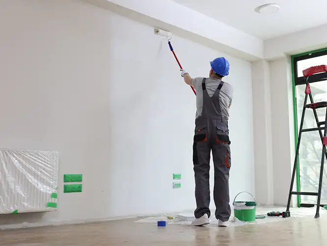photo of a professional house painter